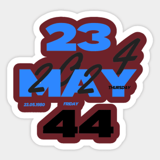 HAPPY BIRTHDAY 23 MAY Sticker